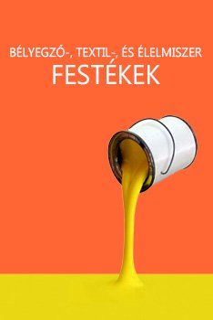 Bélyegző, textil, élelmiszer festékek