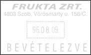 Reiner DN 65a 6 karakteres sorszámozó + dátum + szöveg