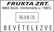 Reiner DN 65a 6 karakteres sorszámozó + dátum + szöveg