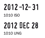 Trodat 1010 kézi dátumbélyegző