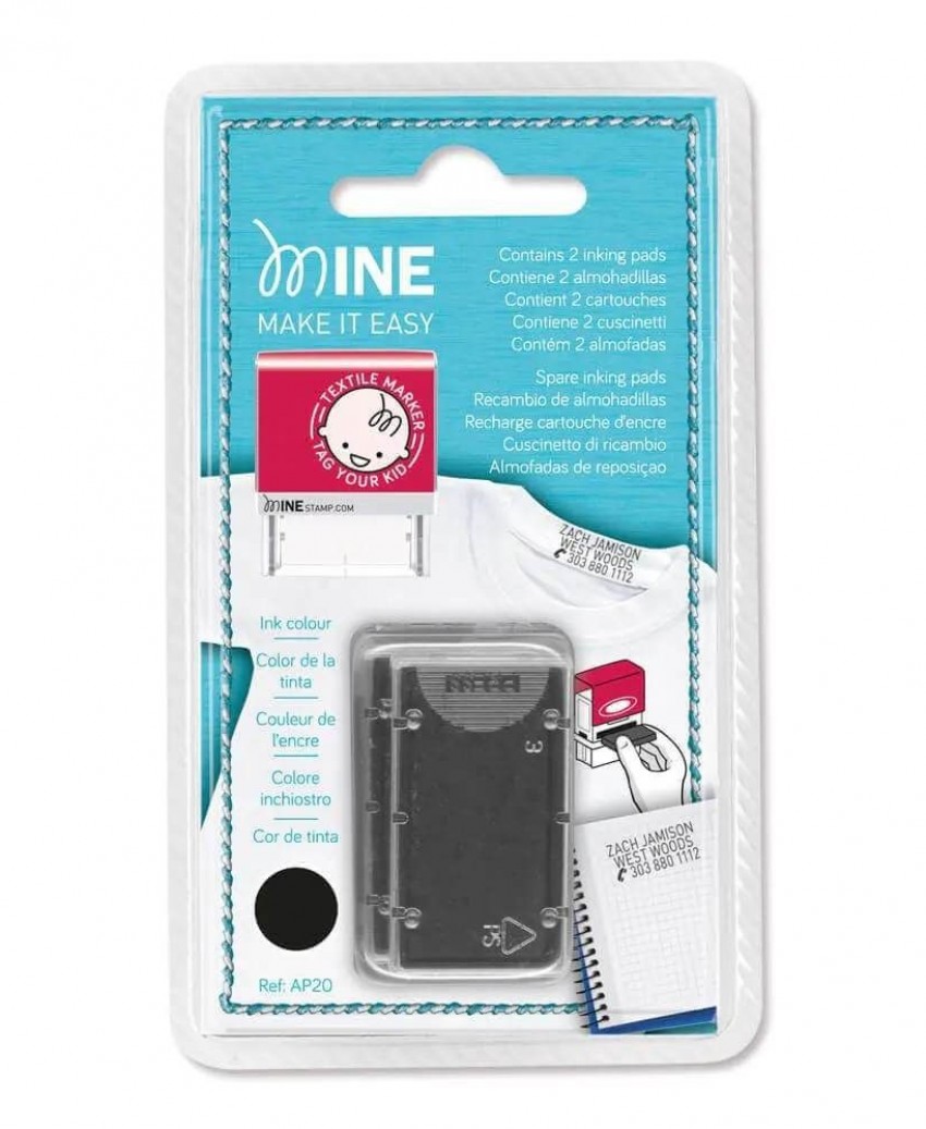 Textilbélyegzőhöz cserepárna, bliszter